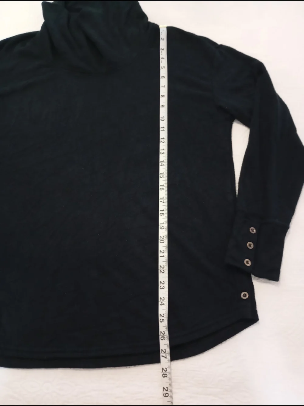 Jane and Delancey Black Cowl Neck Pullover Sweater Size L Women's
